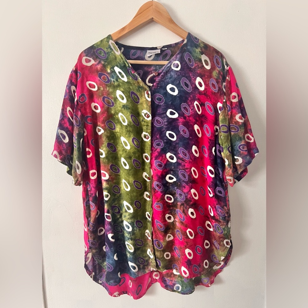 Multicolor Patterned Women’s Tunic/Shirt